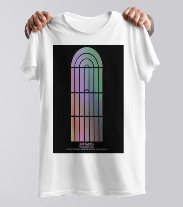 Jeff Tweedy With Eleventh Dream Day October 20 2024 The Admiral Theatre Omaha Nebraska T-Shirt