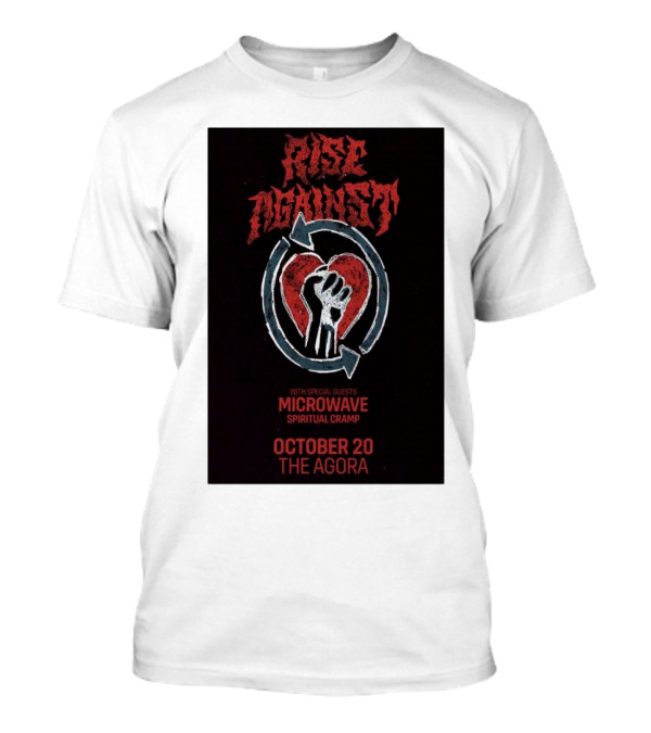 Rise Against October 20 Agora Theatre Cleveland OH Tour With Microwave Spiritual Cramp T-Shirt