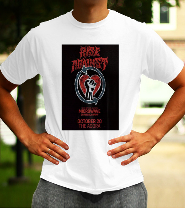 Rise Against October 20 Agora Theatre Cleveland OH Tour With Microwave Spiritual Cramp T-Shirt