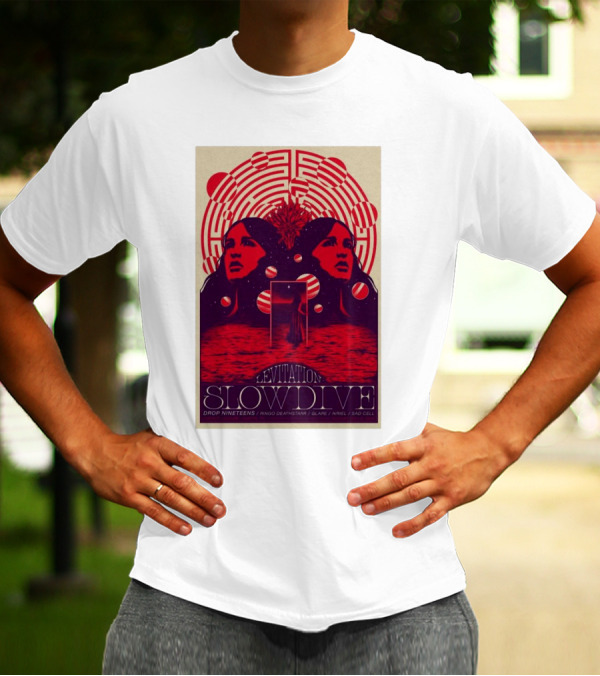 Levitation Slowdive Nov 3-2024 Austin TX Tour Drop Nineteens Ringo Deathstarr Glare Ariel Sad Cell T-Shirt