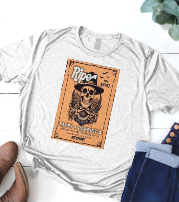 Ripe With Dogs Pappy + Harriet's Halloween Get Spooky 2024 Pioneertown CA T-Shirt