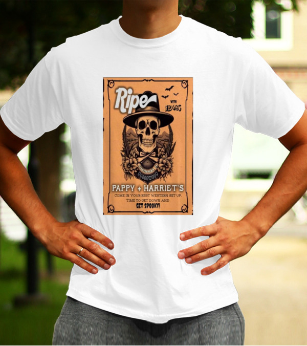 Ripe With Dogs Pappy + Harriet's Halloween Get Spooky 2024 Pioneertown CA T-Shirt