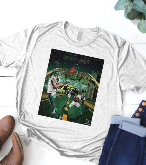 Week 7 New York Jets At Pittsburgh Steelers Oct 20 2024 NFL Showdown In Pittsburgh 9:20 PM T-Shirt