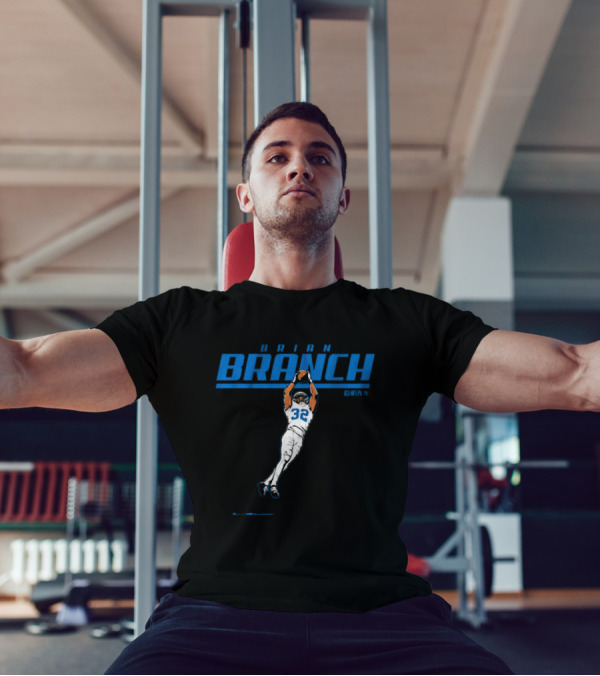 Brian Branch NFL Detroit Lions Jump Catch T-Shirt