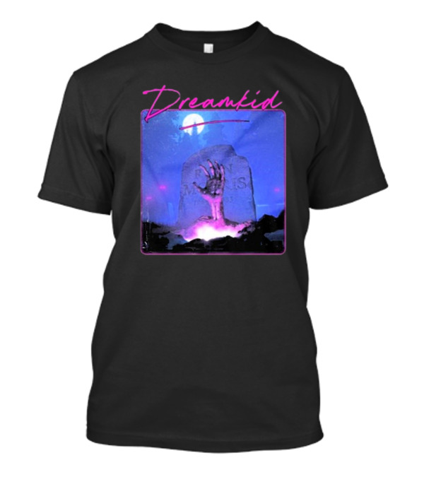 Dreamkid Thrille Halloween 2024 Rising Hand Grave Moon T-Shirt