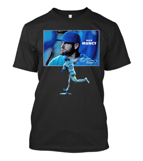 Max Muncy Los Angeles Dodgers MLB Player Photo Signature 13 Players T-Shirt