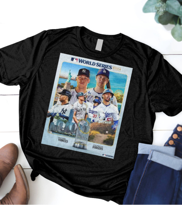 World Series 2024 New York Yankees Vs Los Angeles Dodgers Players MLB T-Shirt