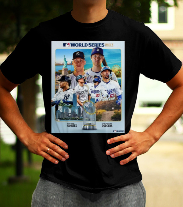 World Series 2024 New York Yankees Vs Los Angeles Dodgers Players MLB T-Shirt