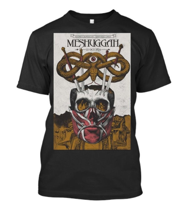 Meshuggah Teatro Caupolican Santiago Chile 22 Oct T-Shirt