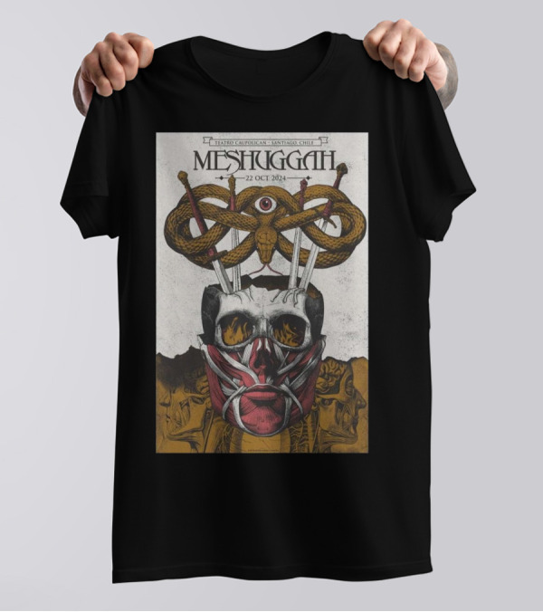 Meshuggah Teatro Caupolican Santiago Chile 22 Oct T-Shirt