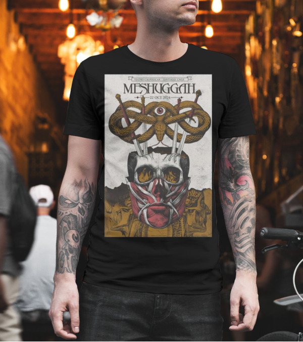 Meshuggah Teatro Caupolican Santiago Chile 22 Oct T-Shirt