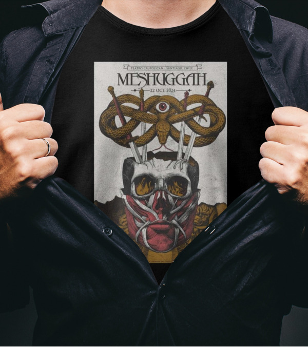 Meshuggah Teatro Caupolican Santiago Chile 22 Oct T-Shirt