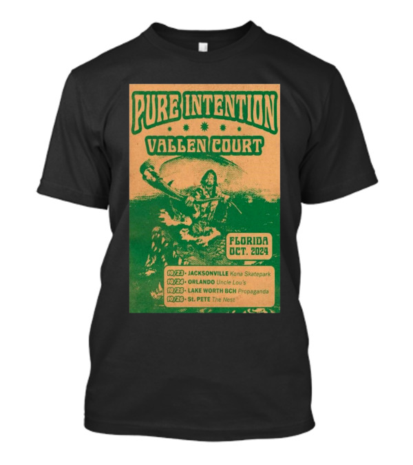 Pure Intention Vallen Court Tour Florida October 2024 Jacksonville Orlando Lake Worth St. Pete T-Shirt