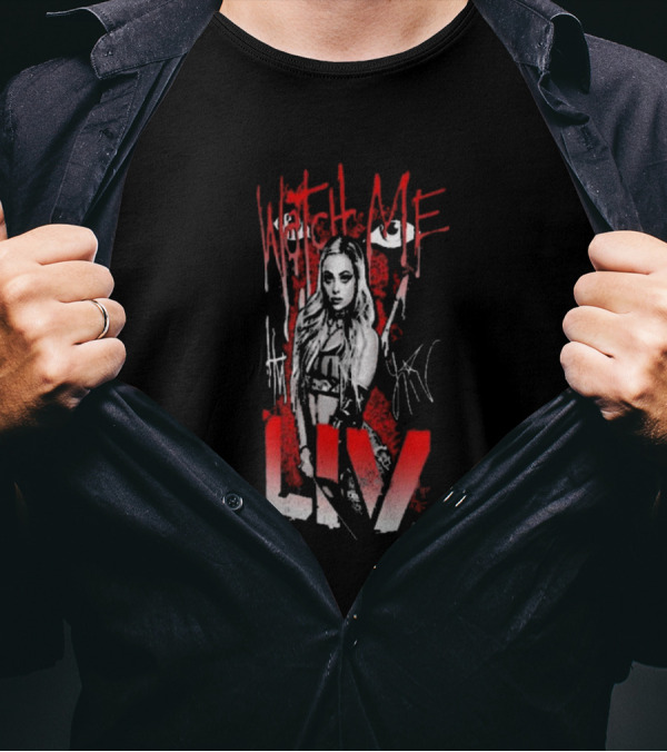 Watch Me Liv WWE Ripple Junction Red Spray T-Shirt