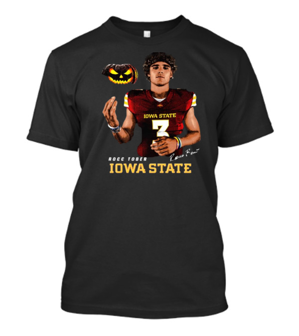 Iowa State Rocc Tober Rocco Becht Halloween Signature T-Shirt
