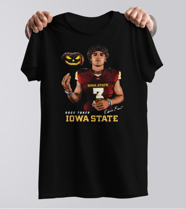 Iowa State Rocc Tober Rocco Becht Halloween Signature T-Shirt