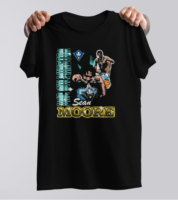 UNC Wilmington Seahawks Sean Moore 90s Basketball T-Shirt