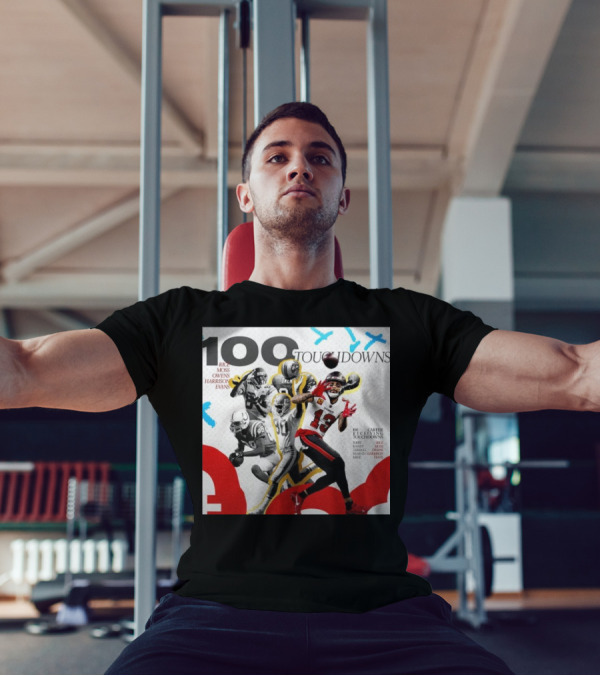 100 Touchdowns Rice Moss Owens Harrison Evans 100 Career Touchdowns NFL Receiving Legends T-Shirt