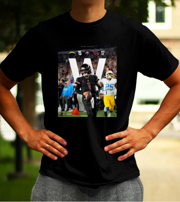 Week Seven Los Angeles Chargers 15 – 17 Arizona Cardinals Monday Night Football 2024 BetMGM T-Shirt