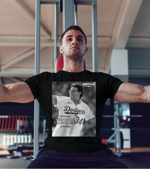 Rest In Peace Fernando Valenzuela Dodgers 1960-2024 ESPN LA T-Shirt