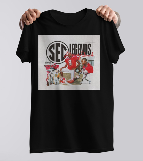 Terrence Edwards SEC Legends Class 2024 Football Signature T-Shirt