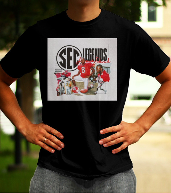 Terrence Edwards SEC Legends Class 2024 Football Signature T-Shirt