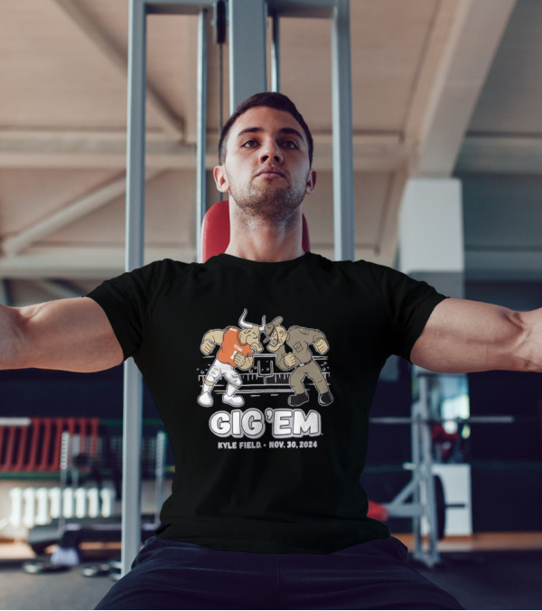 Texas A&M Aggies Vs Texas Longhorns Gig 'Em Kyle Field Nov. 30, 2024 Head To Head Ol’ Sarge T-Shirt