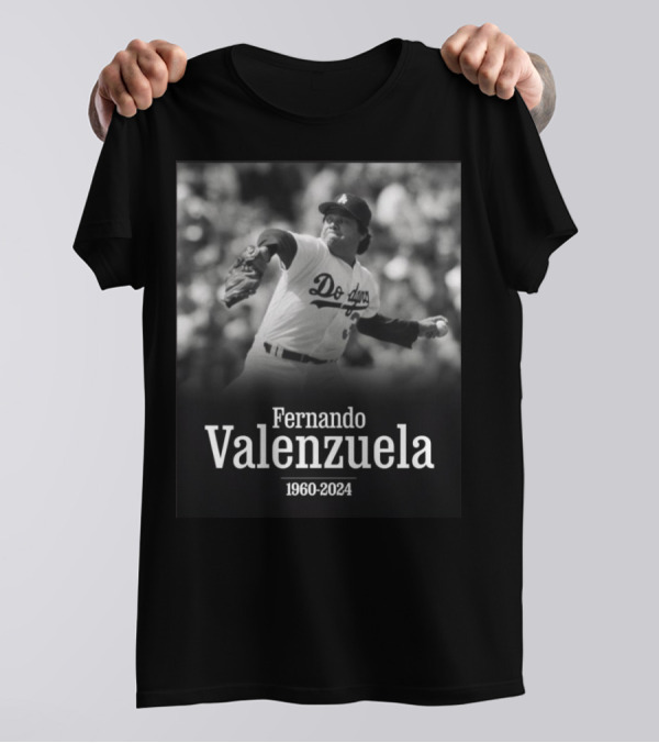 Fernando Valenzuela Los Angeles Dodgers 1960-2024 T-Shirt