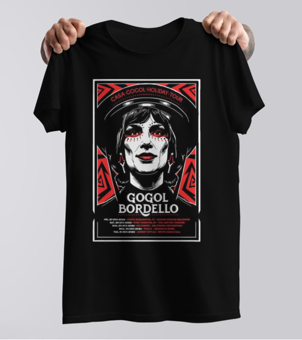 Gogol Bordello Casa Cocol Holiday Tour NYE Dec 27-31 T-Shirt