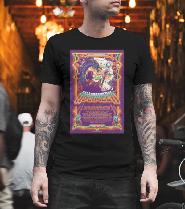 Suwannee Hulaween October 24-27 2024 Live Oak FL Spiral Dragon Festival Wizard T-Shirt