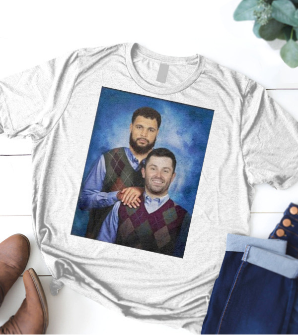 Chase Mclaughlin Wearing Baker Mayfield Mike Evans Step Brothers T-Shirt