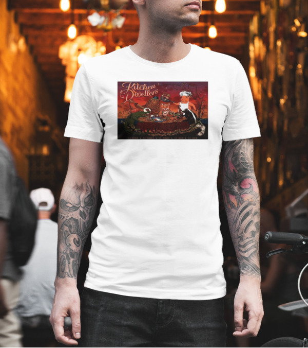 Kitchen Dwellers Fall October 2024 Tour Woodland Animal Chef Gathering T-Shirt