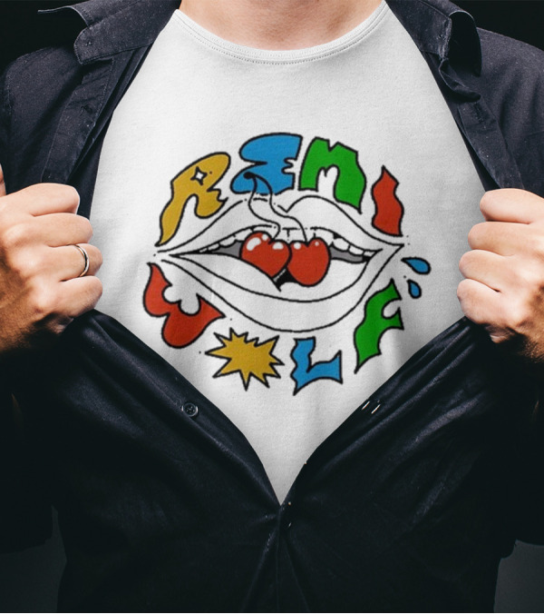 Remi Wolf Colorful Mouth Cherries T-Shirt