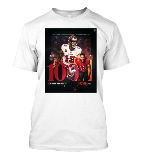 Tampa Bay Buccaneers Mike Evans 100 Career Rec TDs Football Highlights T-Shirt