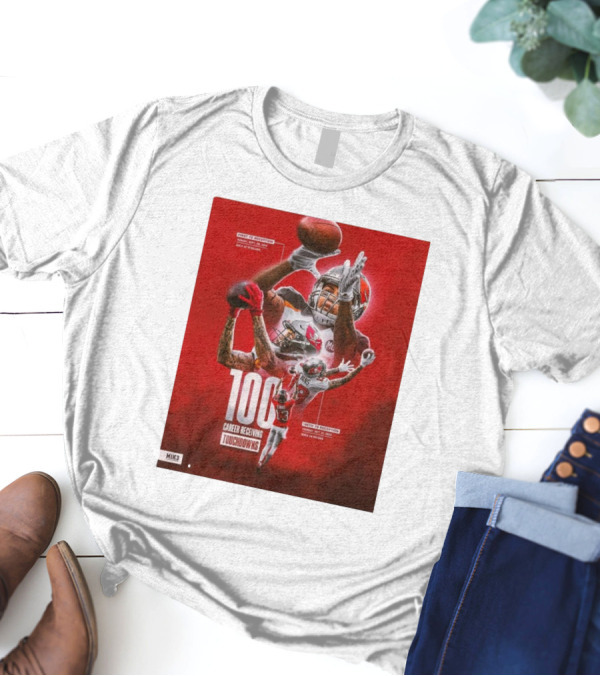 Tampa Bay Buccaneers Mike Evans 100 Career Receiving Touchdowns Graced By Greatness T-Shirt