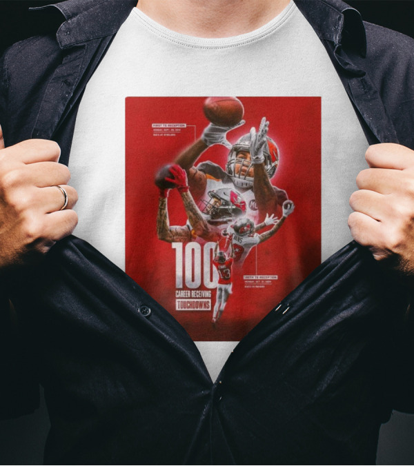 Tampa Bay Buccaneers Mike Evans 100 Career Receiving Touchdowns Graced By Greatness T-Shirt