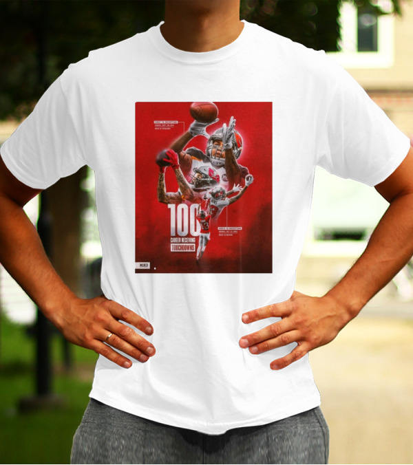 Tampa Bay Buccaneers Mike Evans 100 Career Receiving Touchdowns Graced By Greatness T-Shirt