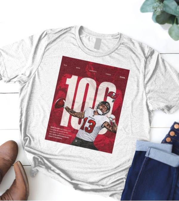Tampa Bay Buccaneers Mike Evans 100 TDs Fifth Fastest NFL History Receiver T-Shirt