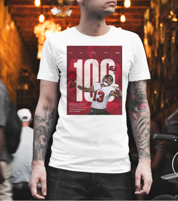 Tampa Bay Buccaneers Mike Evans 100 TDs Fifth Fastest NFL History Receiver T-Shirt