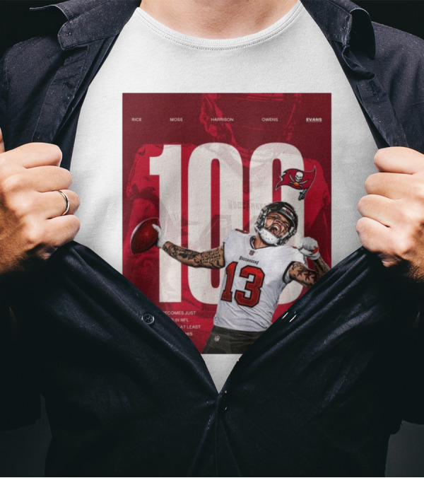 Tampa Bay Buccaneers Mike Evans 100 TDs Fifth Fastest NFL History Receiver T-Shirt