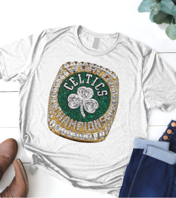 Celtics Champions 2024 Championship Ring T-Shirt
