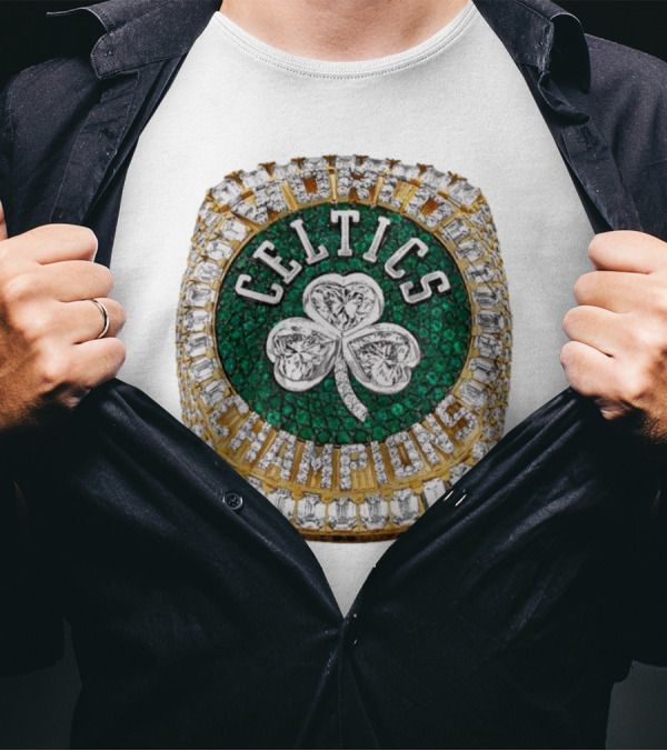 Celtics Champions 2024 Championship Ring T-Shirt