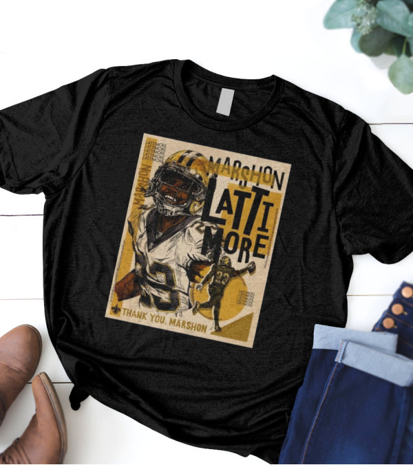 New Orleans Saints Marshon Lattimore Thank You Lattimore T-Shirt