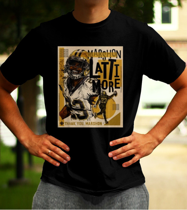 New Orleans Saints Marshon Lattimore Thank You Lattimore T-Shirt