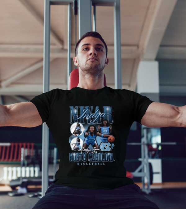 Indya Nivar #24 North Carolina Tar Heels Basketball T-Shirt