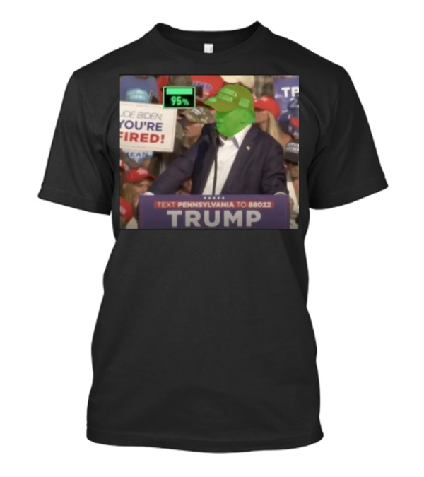 Trump Meme Raising Fist Funny Political Republican You're Fired Text Pennsylvania T-Shirt