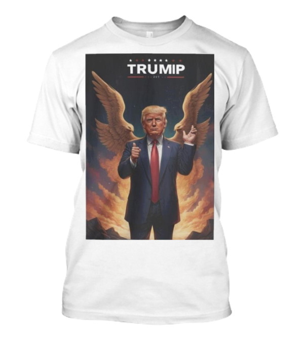 Angel Wings Trump Victory 2024 Make America Great Again T-Shirt