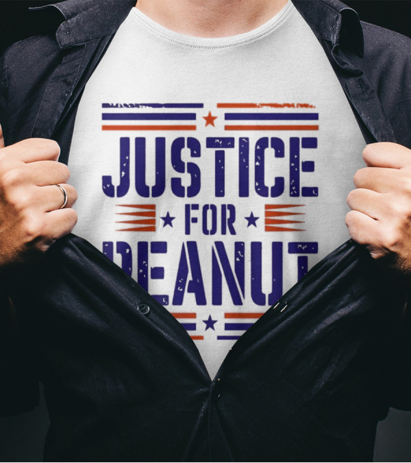 Justice For Peanut Vintage Squirrel Funny T-Shirt