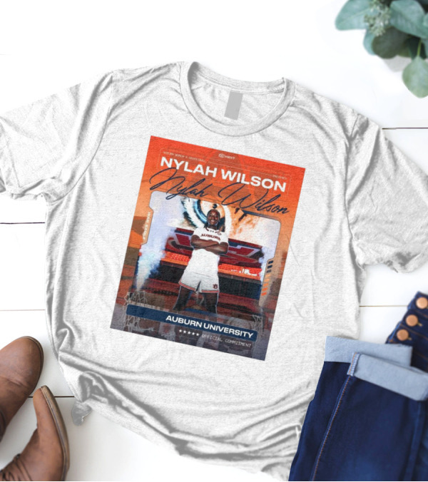 Nylah Wilson Auburn Women’s Basketball Auburn University Official Commitment T-Shirt