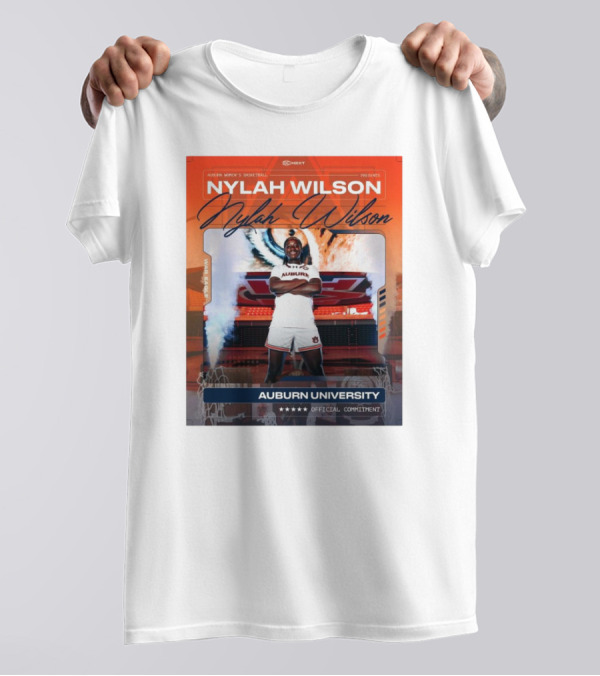 Nylah Wilson Auburn Women’s Basketball Auburn University Official Commitment T-Shirt